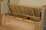 Strandkorb Kampen Teak mit Bullauge - 2