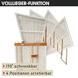 Strandkorb Nordsee XXL Blau Weiß gestreift - 8